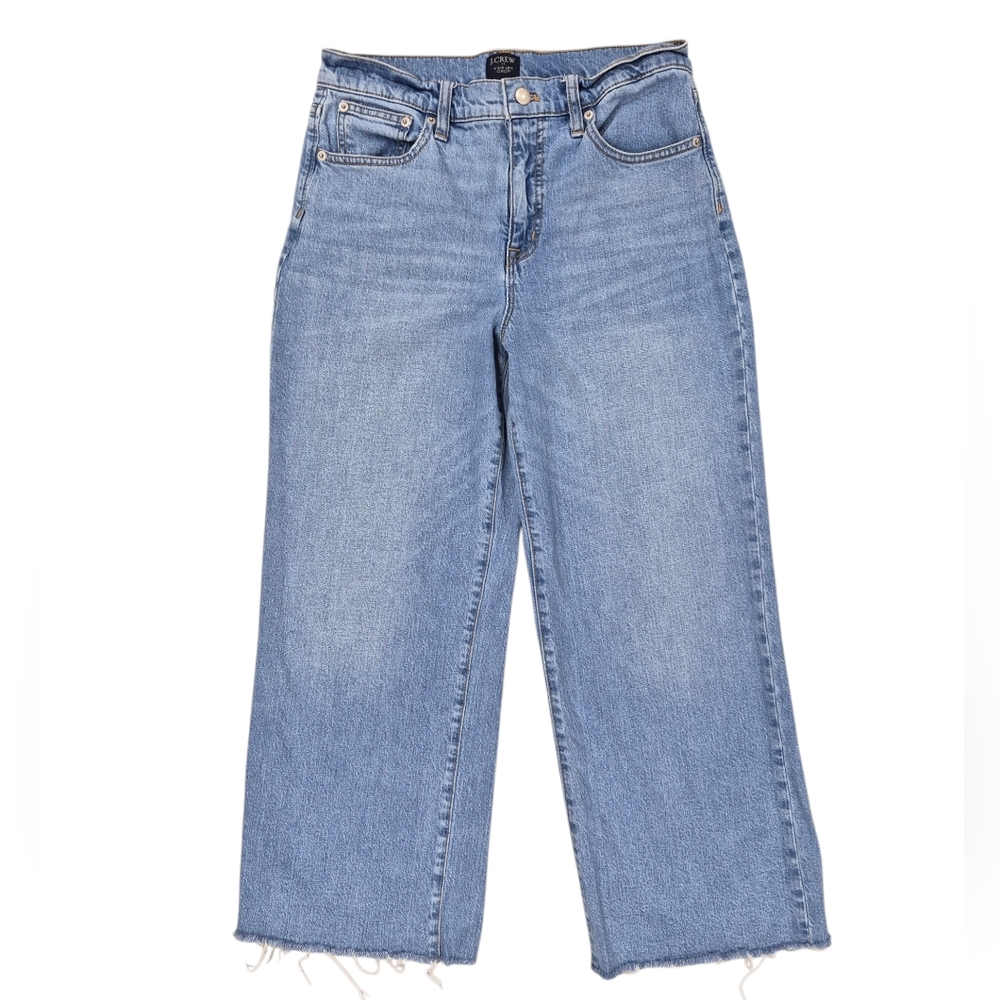 J. Crew Factory Light Blue Wide Leg Jeans